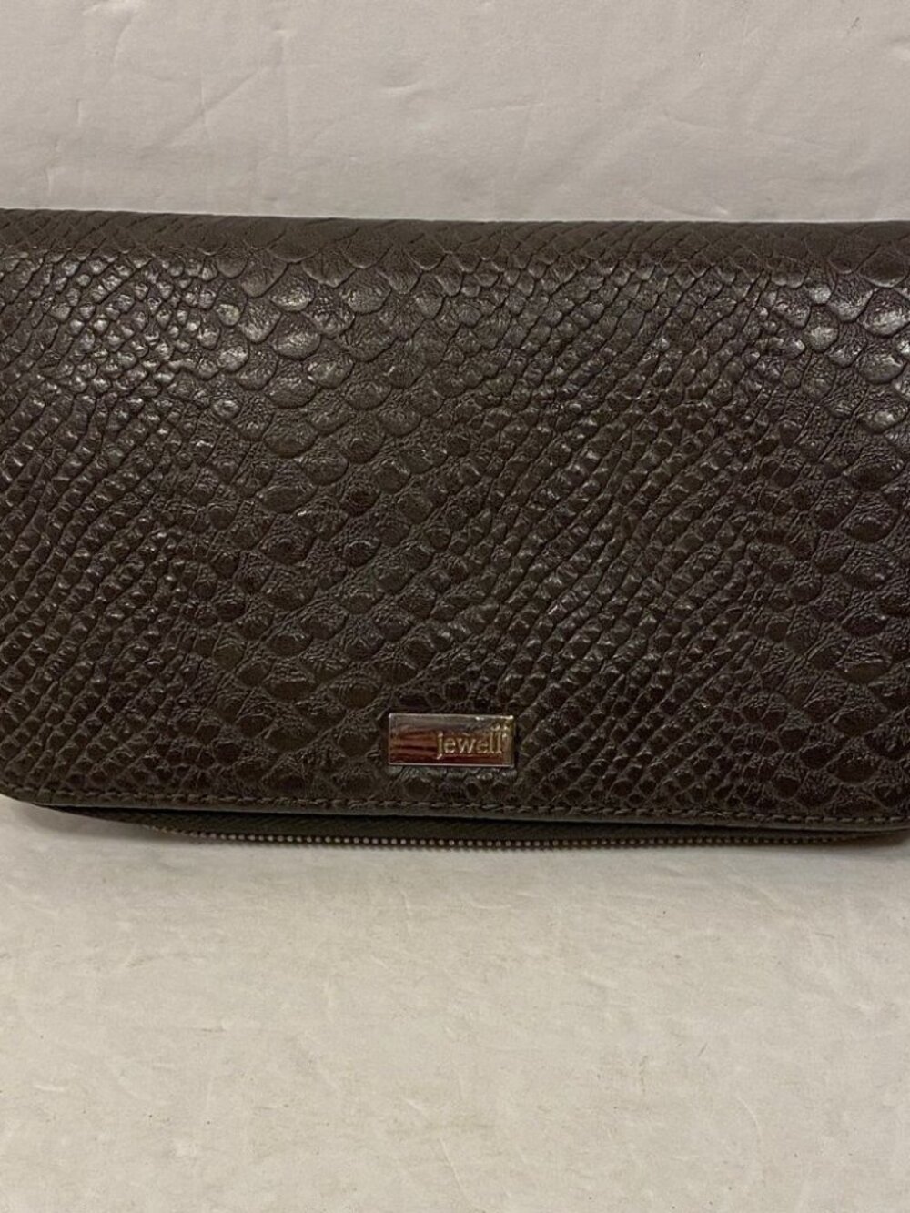 Jewell Dark Brown Textured Women's Wallet
